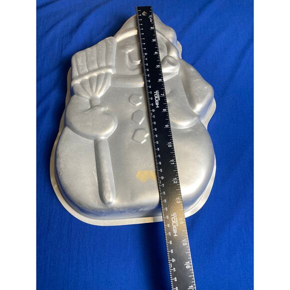 VTG Wilton Frosty The Snowman Aluminum Cake Pan 502-1646 - Picture 5 of 7